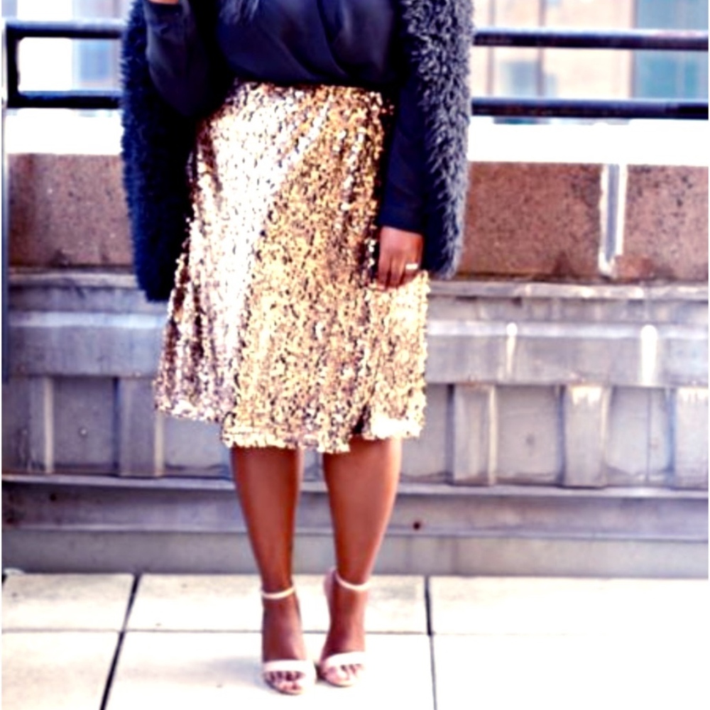 Ava & Viv stretch sequin skirt